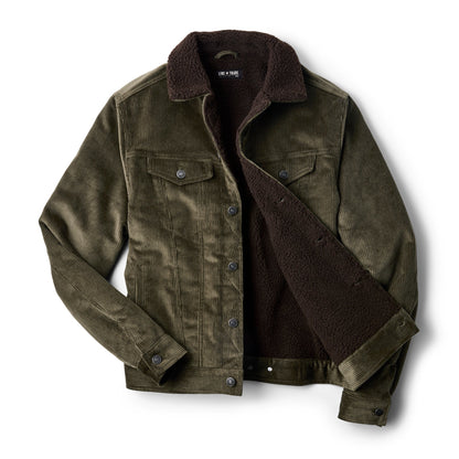 Line of Trade Montana Fleece-Lined Corduroy Trucker Jacket