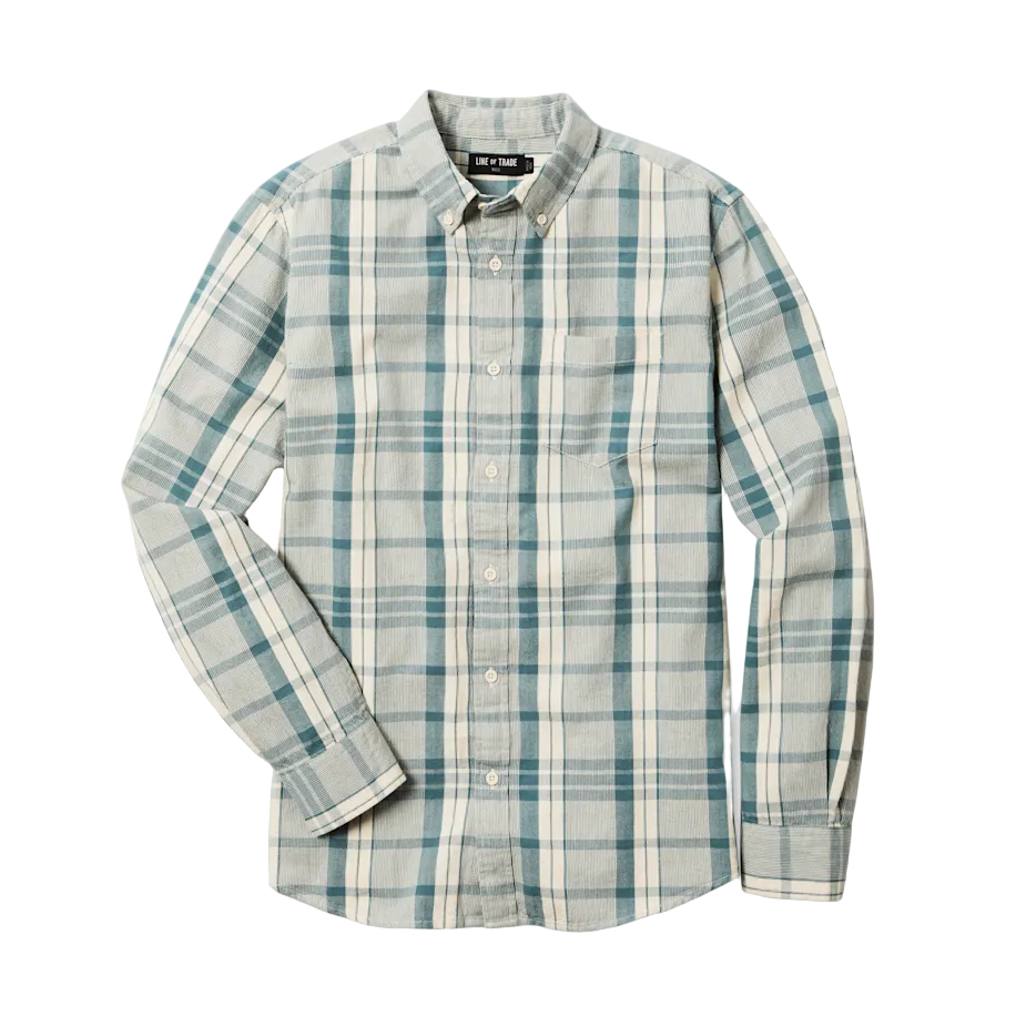 Line of Trade Frank Shirt Marine Blue Plaid