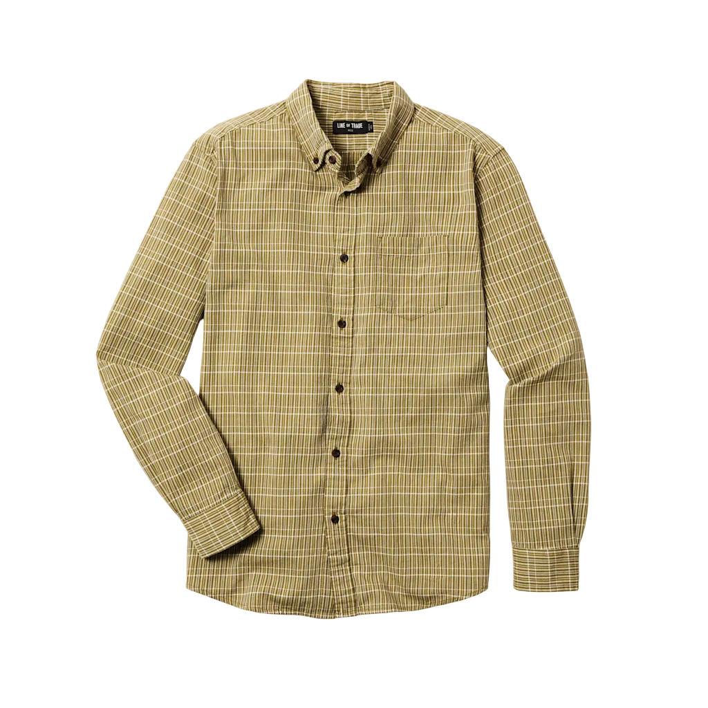 Line of Trade Frank Shirt Olive Plaid
