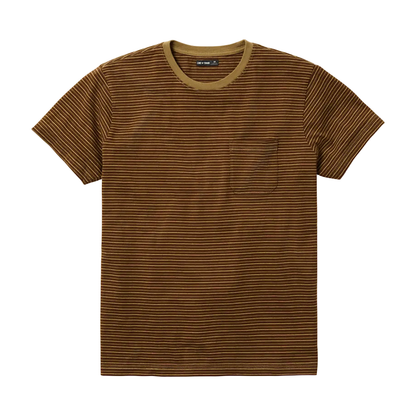 The Striped Sturdy Tee Bark Brown Stripe