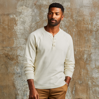 Line of Trade Waffle Henley