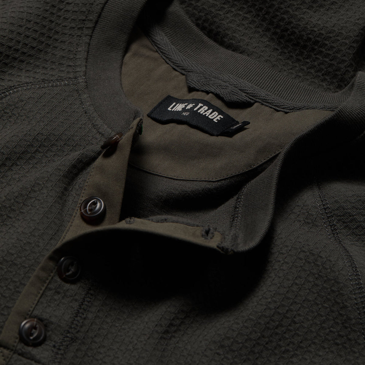 Line of Trade Waffle Henley