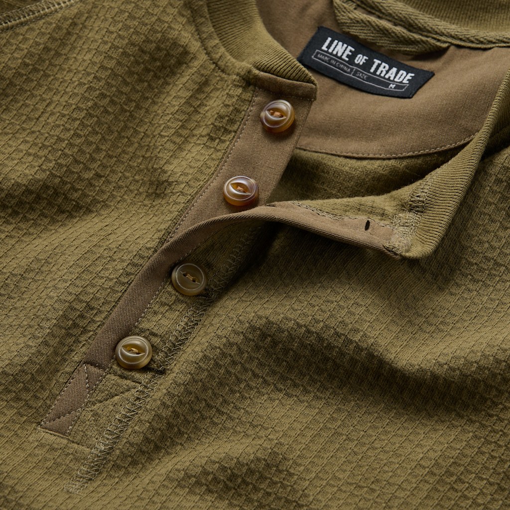 Line of Trade Waffle Henley