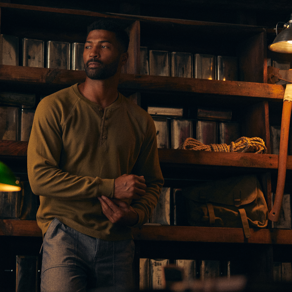Line of Trade Waffle Henley