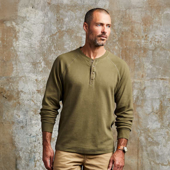 Line of Trade Waffle Henley