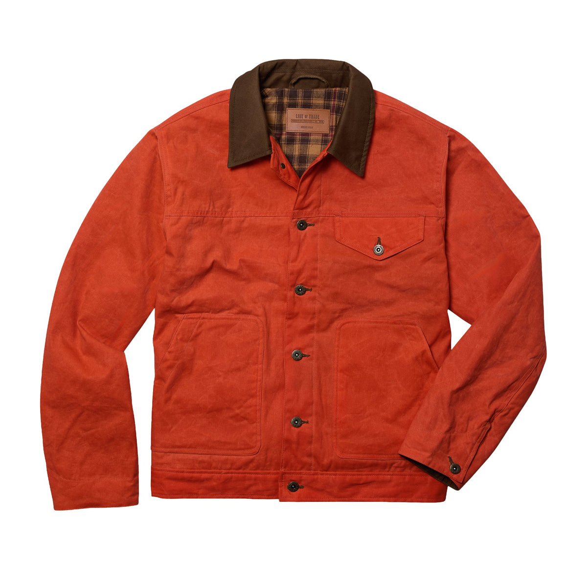 Line of Trade Waxed Ranch Jacket Blaze Orange