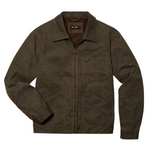 Line of Trade Waxed Zip Trucker Jacket - Bark