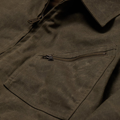 Line of Trade Waxed Zip Trucker Jacket