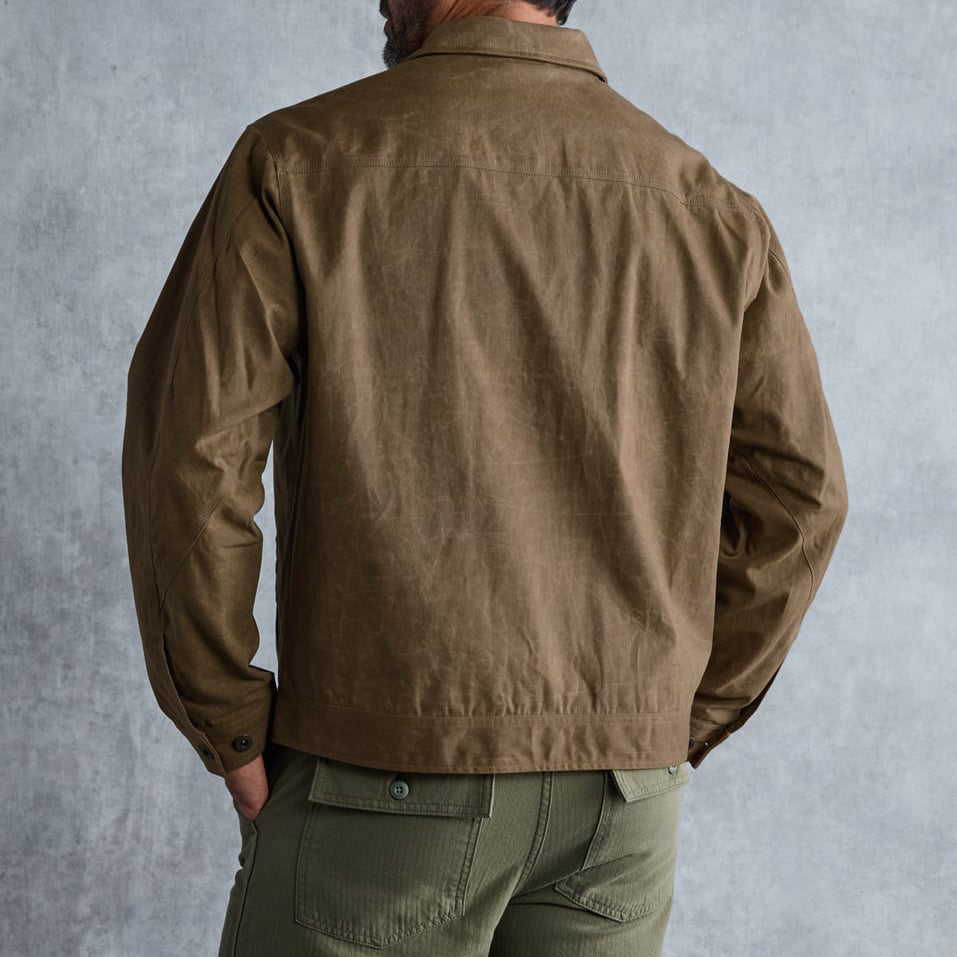 Line of Trade Waxed Zip Trucker Jacket