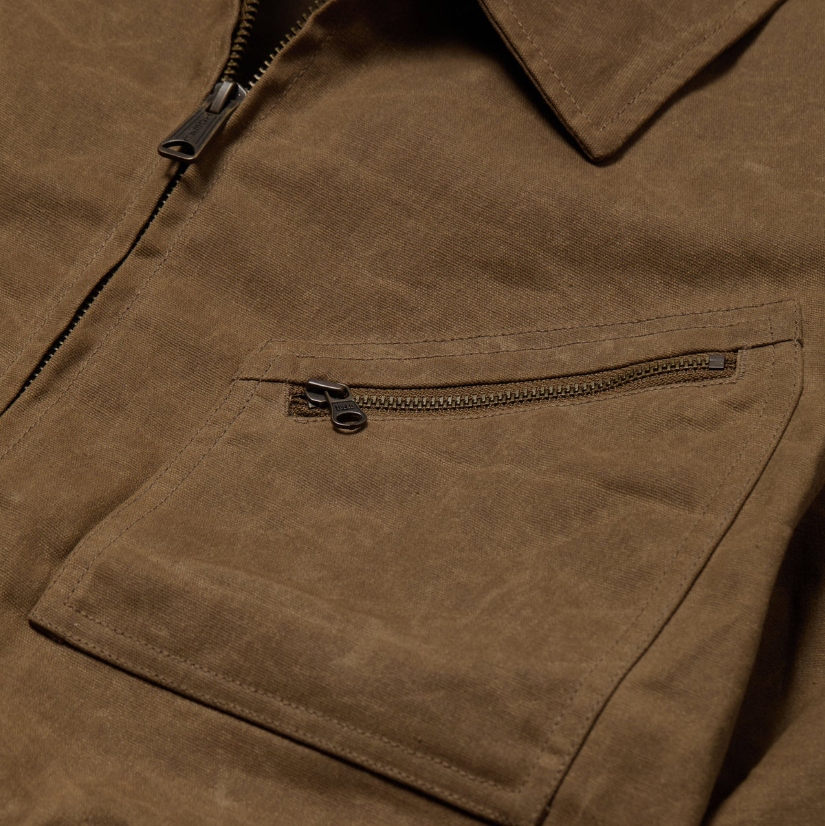 Line of Trade Waxed Zip Trucker Jacket