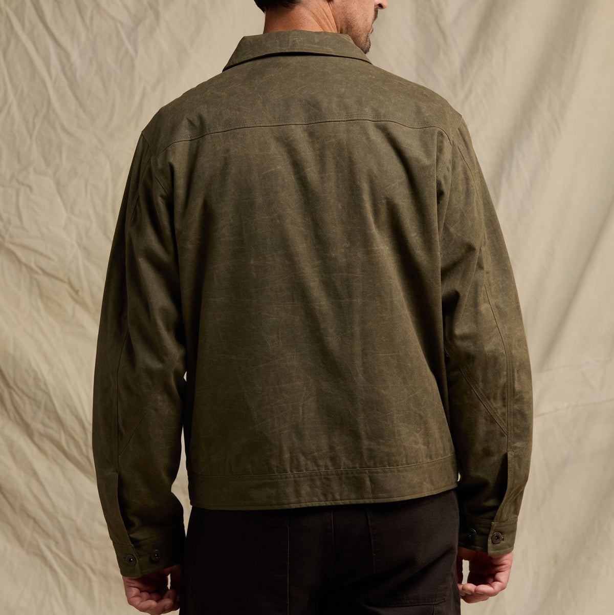 Line of Trade Waxed Zip Trucker Jacket