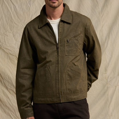 Line of Trade Waxed Zip Trucker Jacket