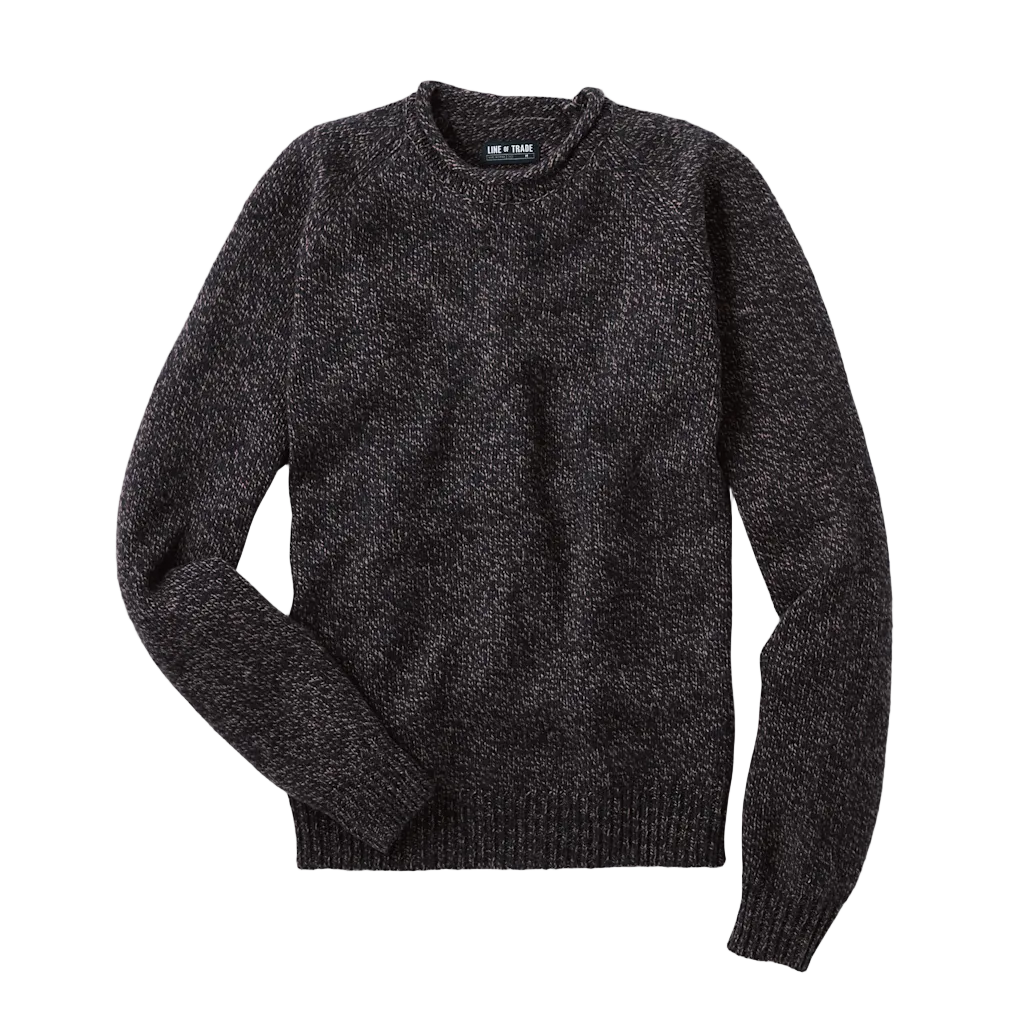 Line of Trade York Rollneck Sweater Coal