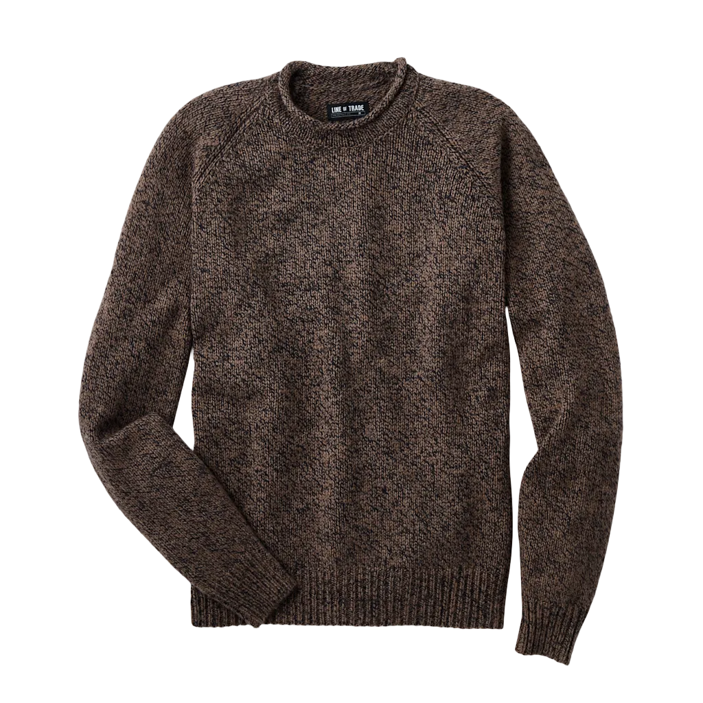 Line of Trade York Rollneck Sweater Stone Brown
