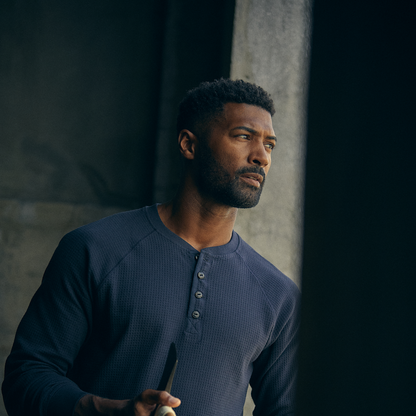 Line of Trade Waffle Henley