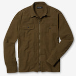 Line of Trade Brewer Zip Shirt - Olive Grid