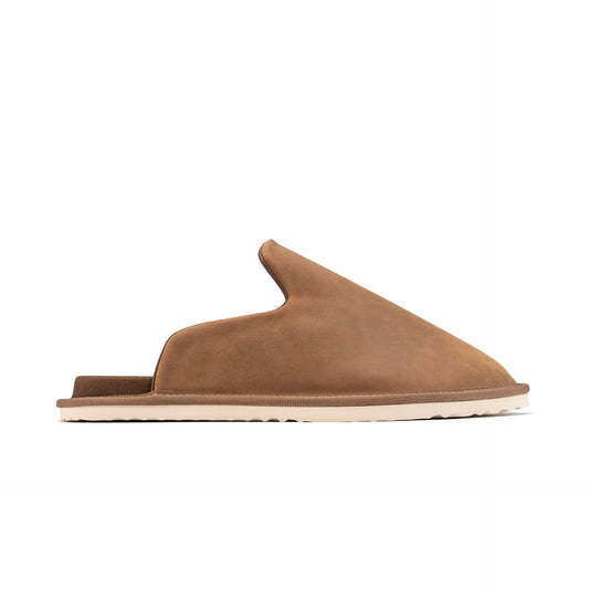 Lusso Shortbread Draper Slides Chocolate