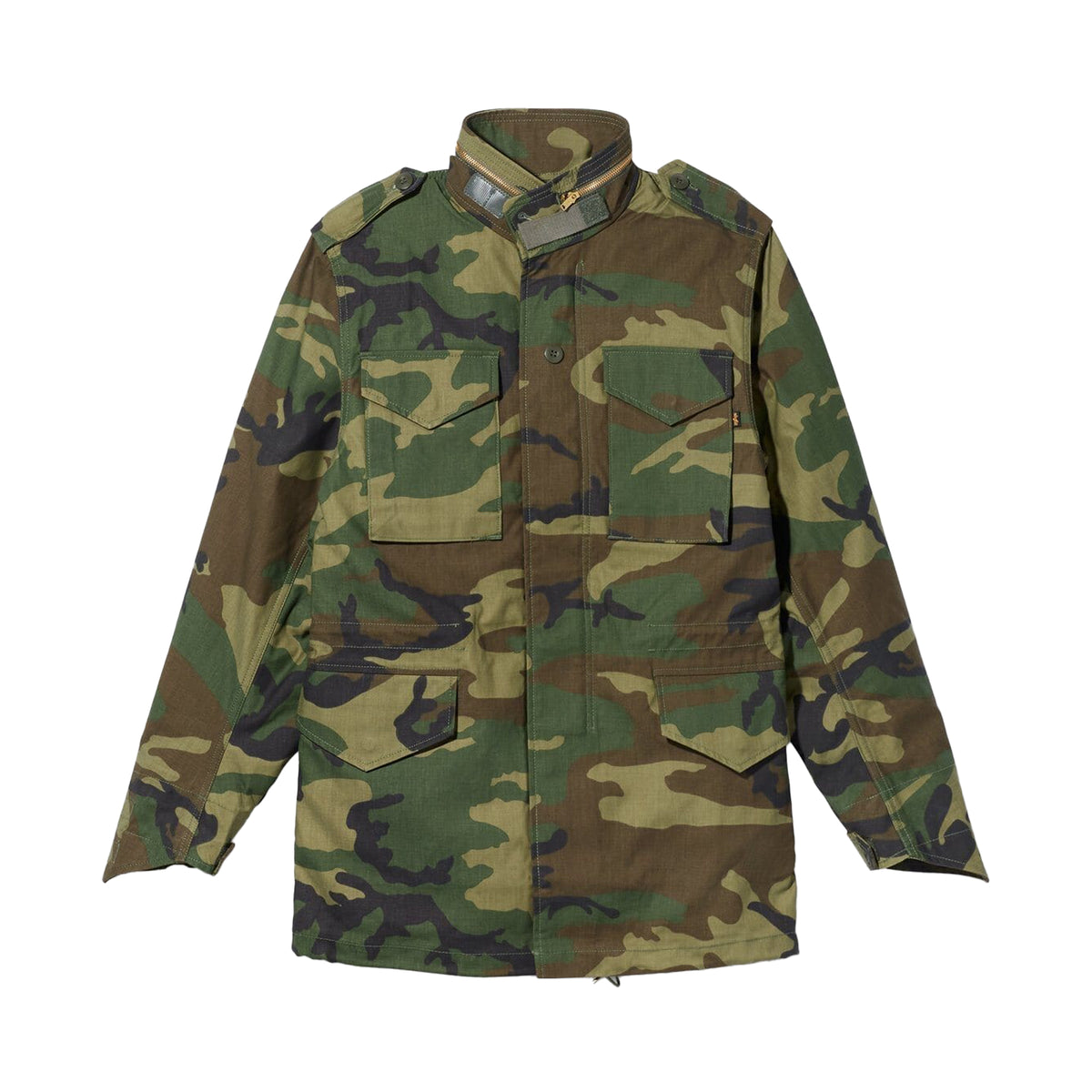 ALPHA INDUSTRIES M-65 FIELD JACKET (HERITAGE) WOODLAND CAMO