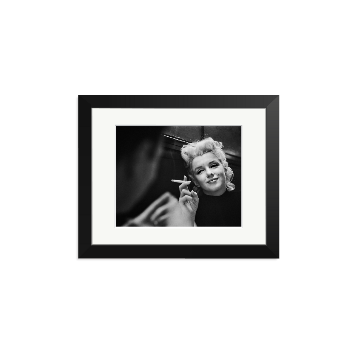 Marilyn Relaxes in a Restaurant Black Small