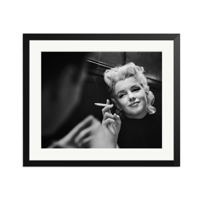 Marilyn Relaxes in a Restaurant Black Large