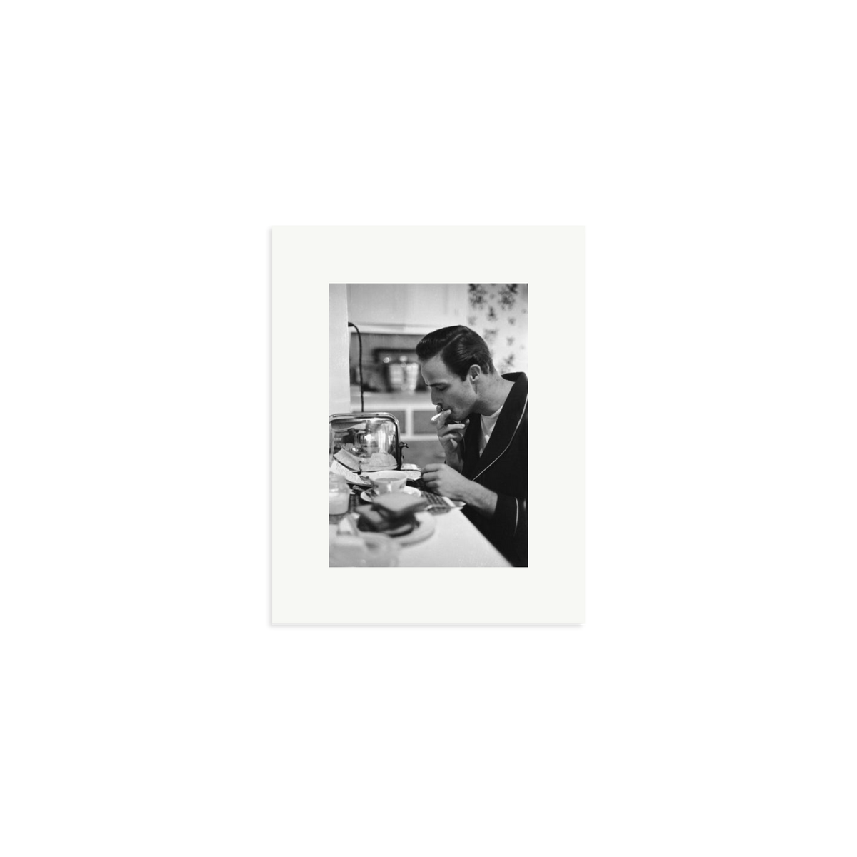 Marlon Brando Reading a Script Framed Print Print Only Small