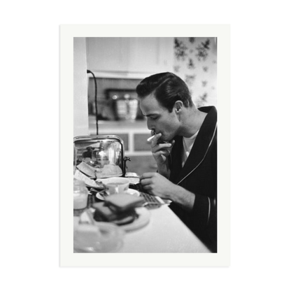 Marlon Brando Reading a Script Framed Print Print Only XXL
