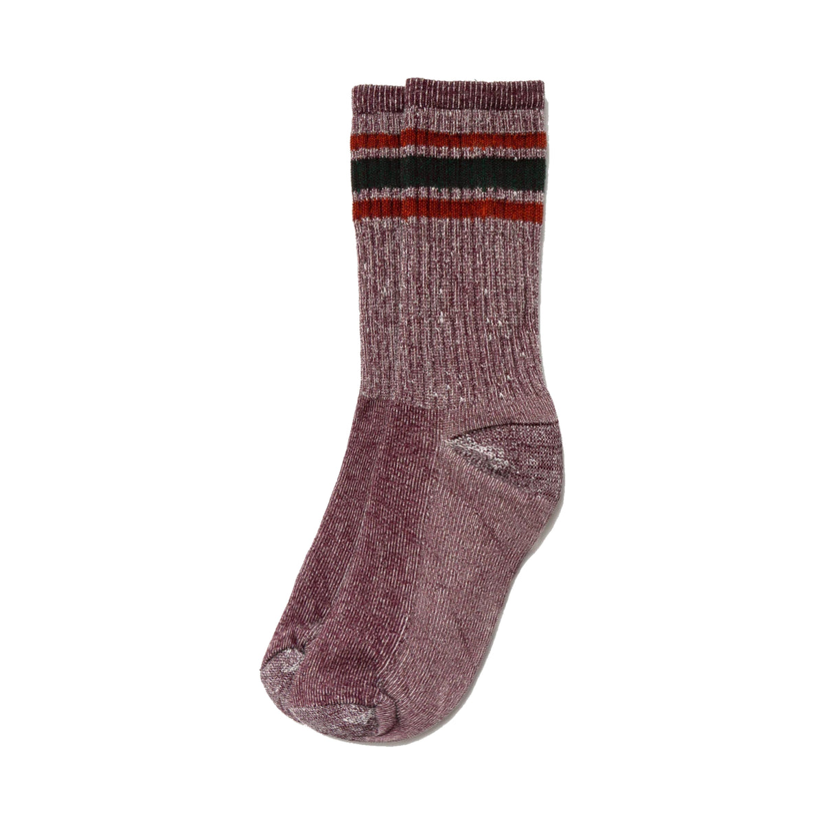 American Trench Merino Activity Crew Socks Maroon l