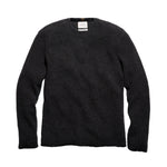 Billy Reid Martin Mini Waffle Crew - Charcoal Heather
