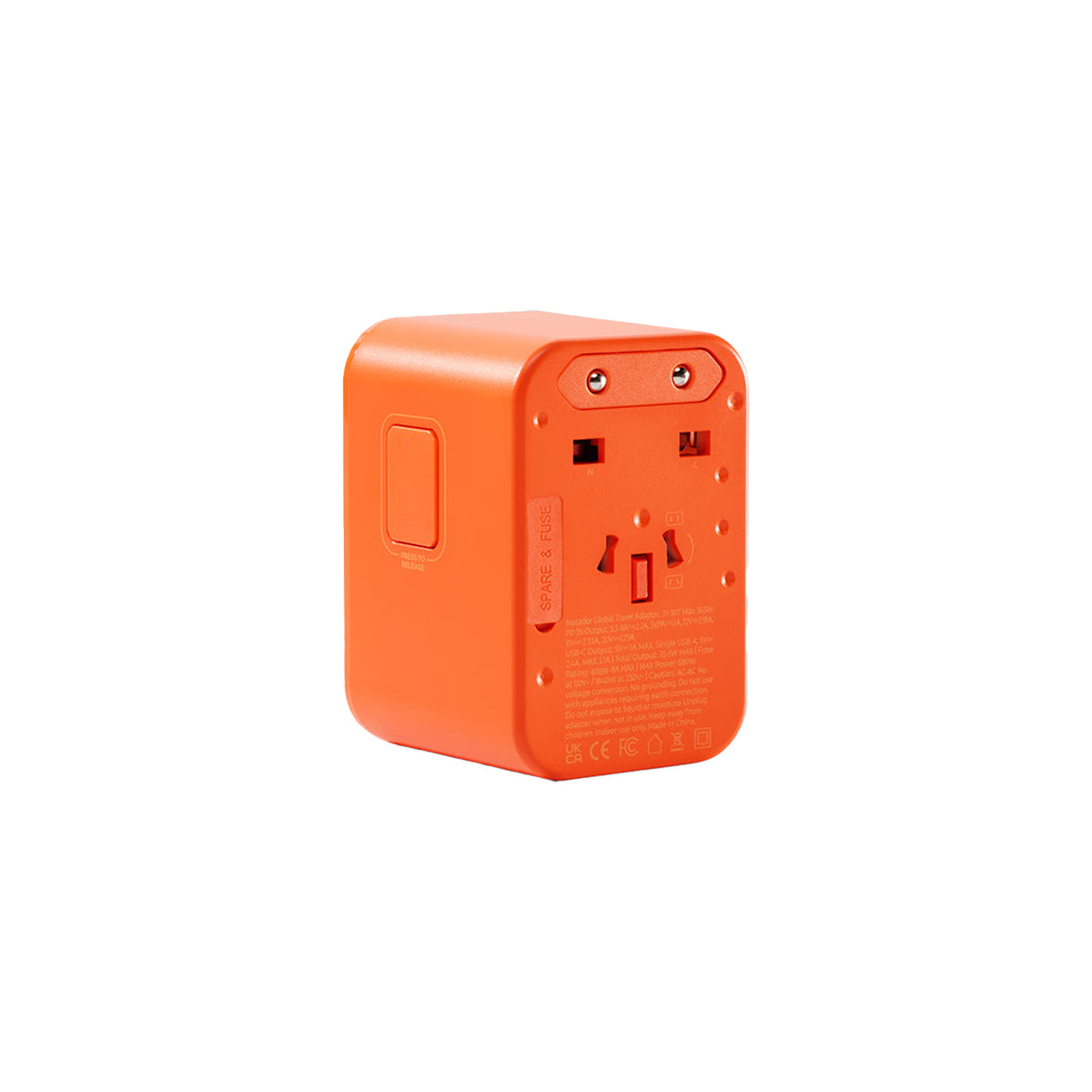 Matador Global Travel Adapter Forget-Me-Not Orange