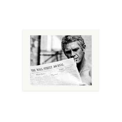 Steve McQueen WSJ Thomas Crown Affair Framed Print Print Only Medium