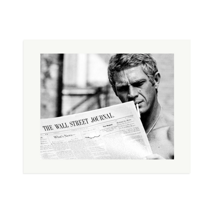 Steve McQueen WSJ Thomas Crown Affair Framed Print Print Only XL