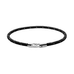 Miansai Cruz Rope Bracelet, Sterling Silver - Black/Steel