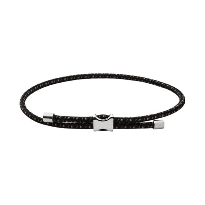 Miansai Orson Pull Bungee Rope Bracelet Black Brown O S