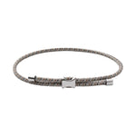 Miansai Orson Pull Bungee Rope Bracelet - Gray/Brown