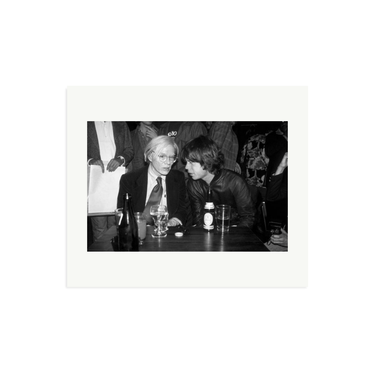 Mick Jagger and Andy Warhol Framed Print Print Only Large
