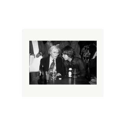 Mick Jagger and Andy Warhol Framed Print Print Only Large