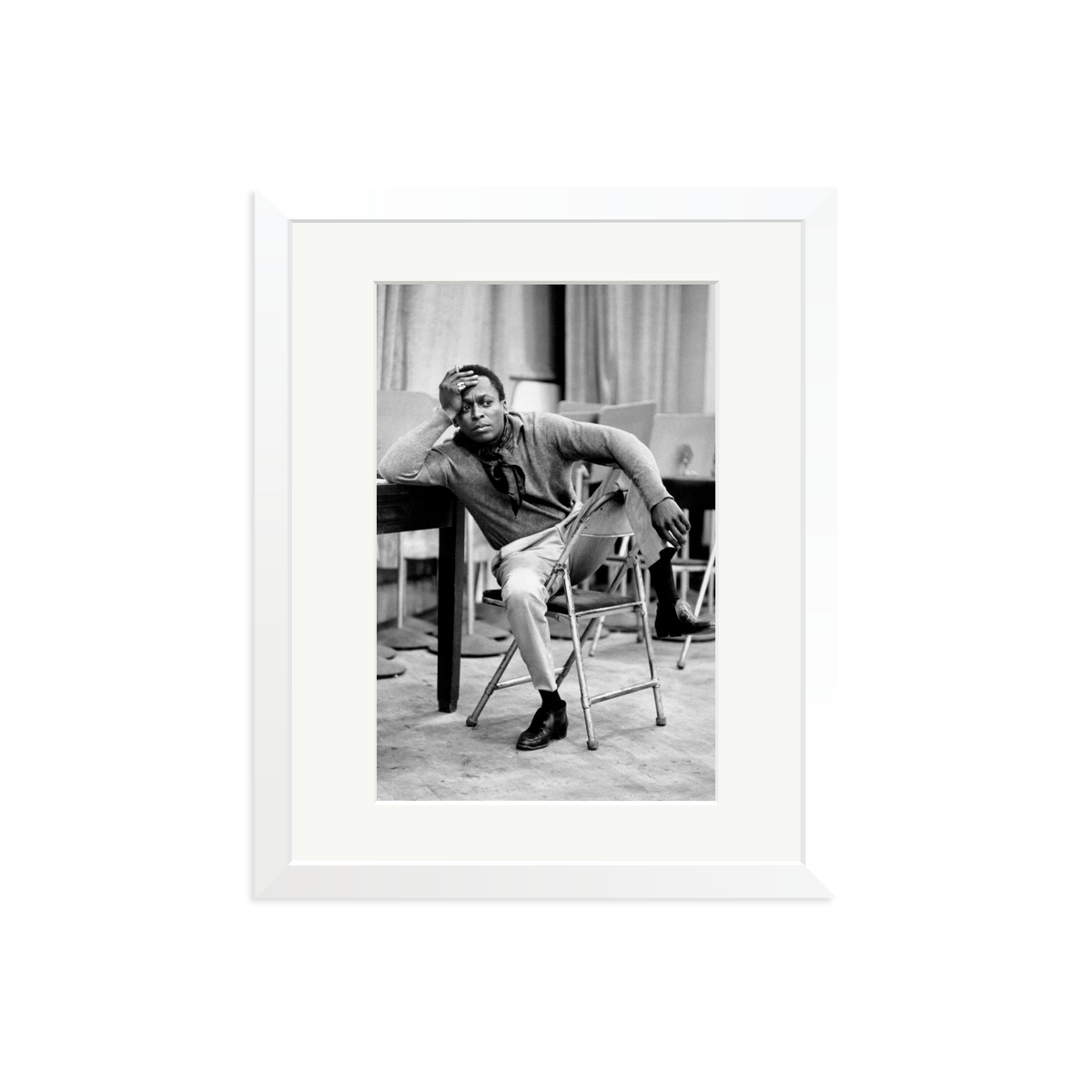 Miles Davis At 30th Street Studios White Medium