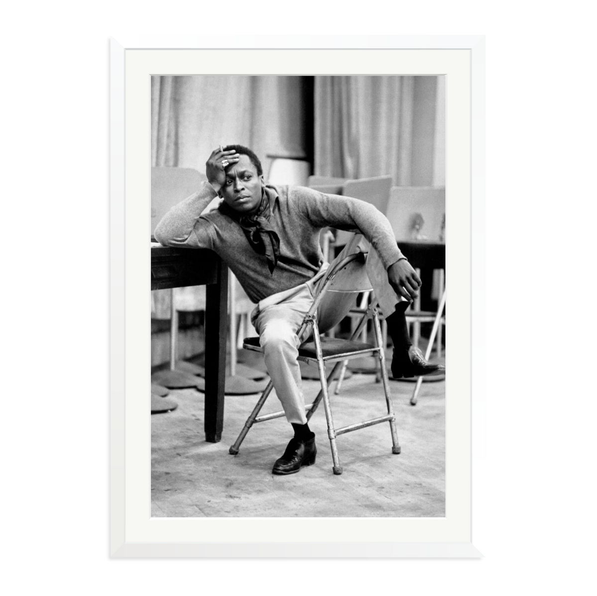 Miles Davis At 30th Street Studios White XXL