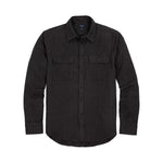 Rivay Miles Brushed Flannel Camp Shirt in Dark Brown - Dark Brown