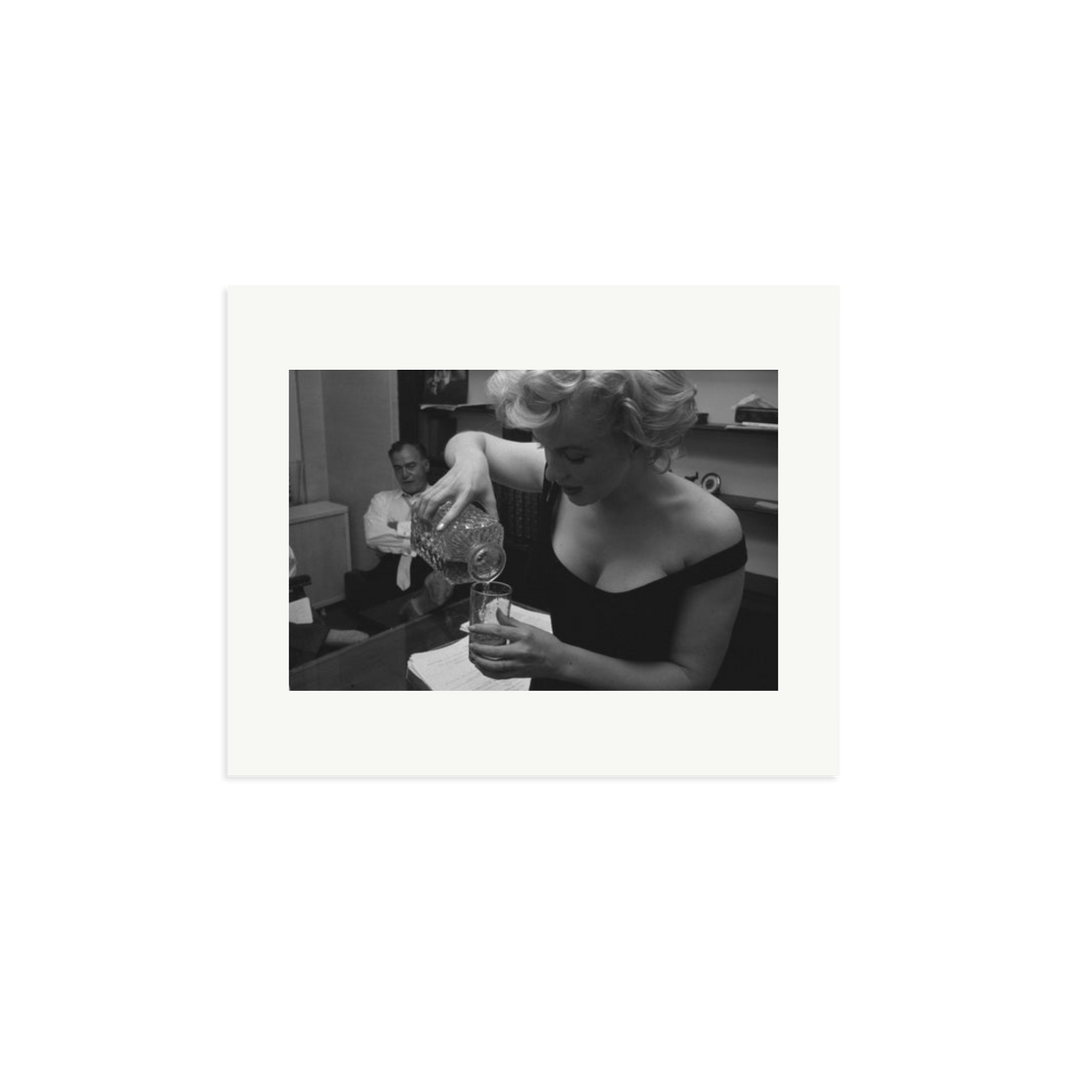 Marilyn Monroe Pouring A Drink Framed Print Print Only Medium