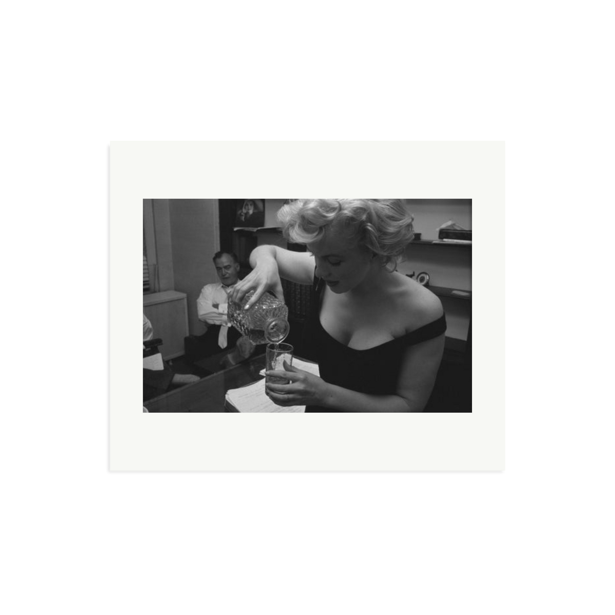 Marilyn Monroe Pouring A Drink Framed Print Print Only Large
