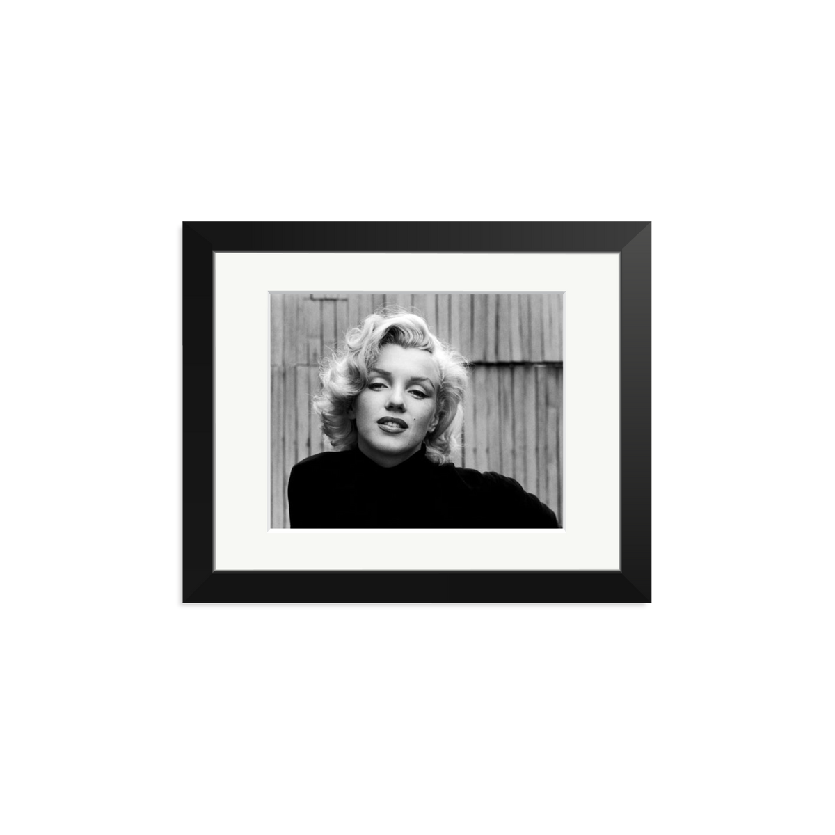 Marilyn Monroe Posing Framed Print Black Small