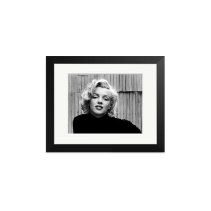 Marilyn Monroe Posing Framed Print Black Small