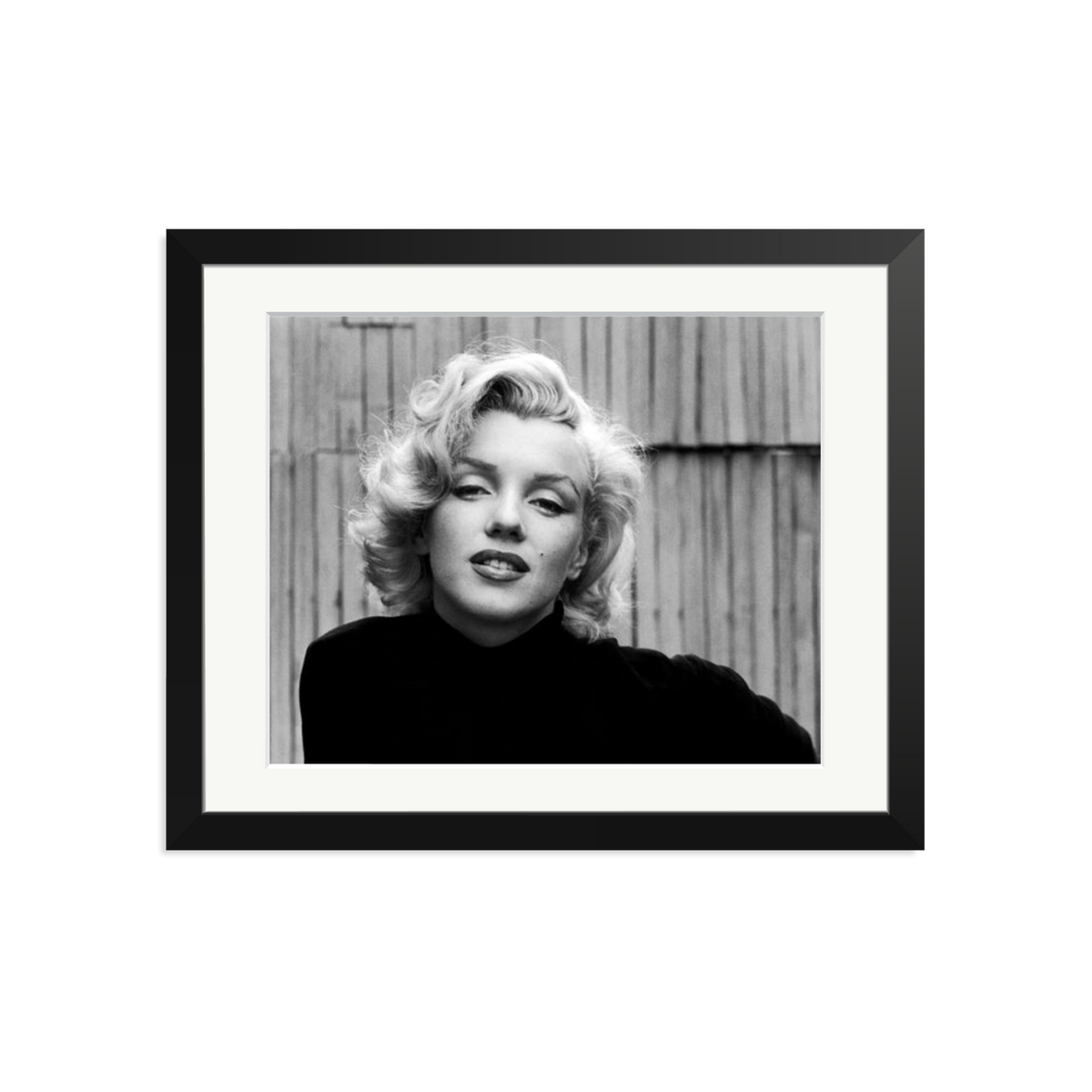Marilyn Monroe Posing Framed Print Black Medium