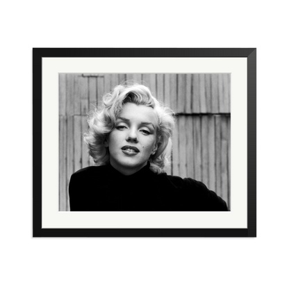Marilyn Monroe Posing Framed Print Black Large