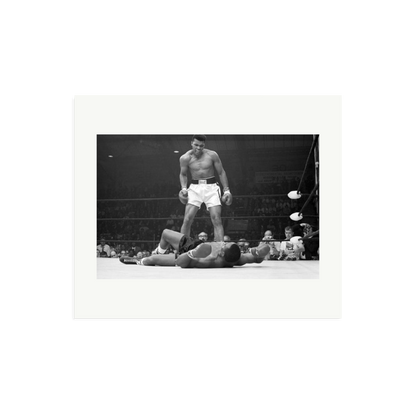 Muhammad Ali Taunting Sonny Liston Framed Photograph Print Only Large