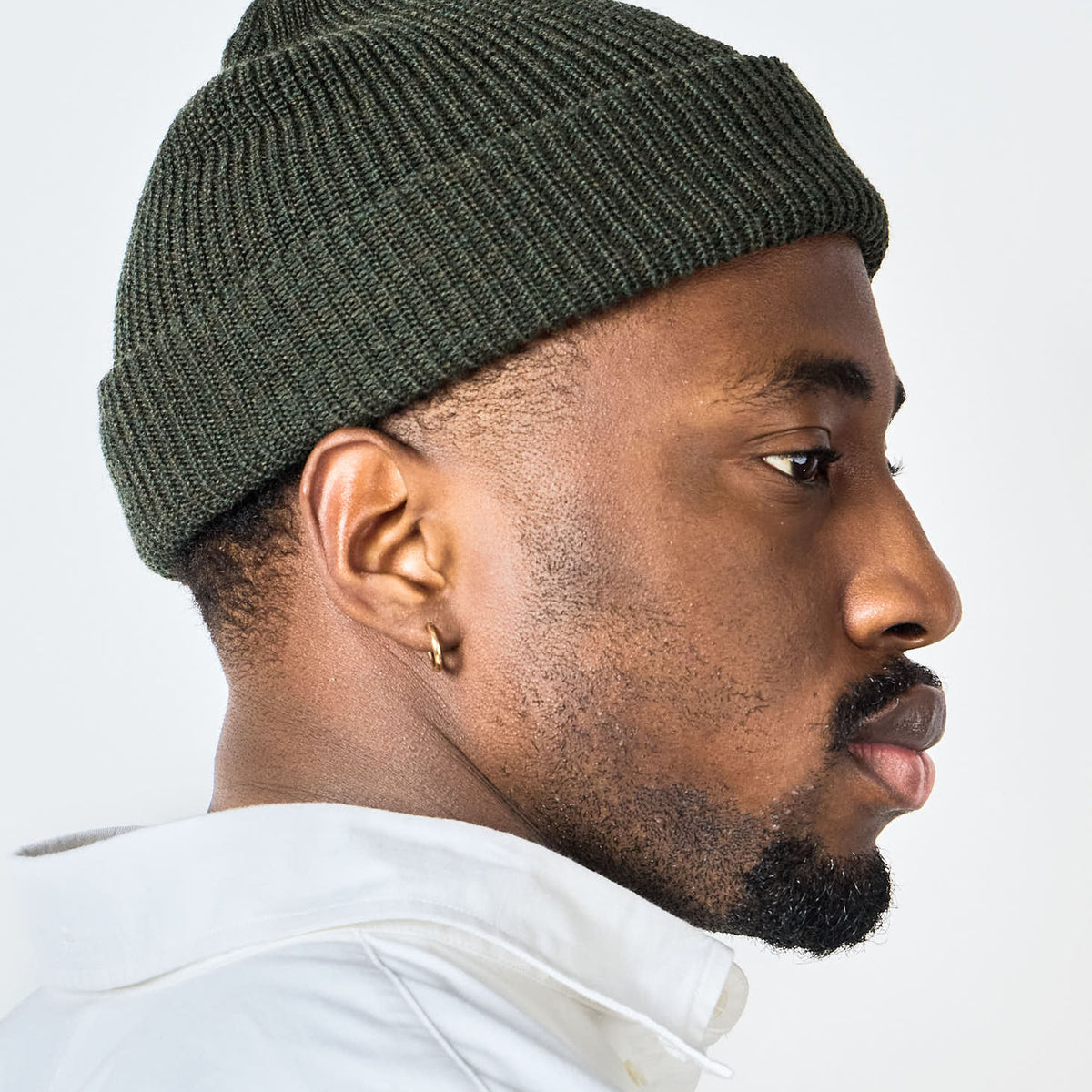 American Trench Merino Cardigan Stitch Beanie
