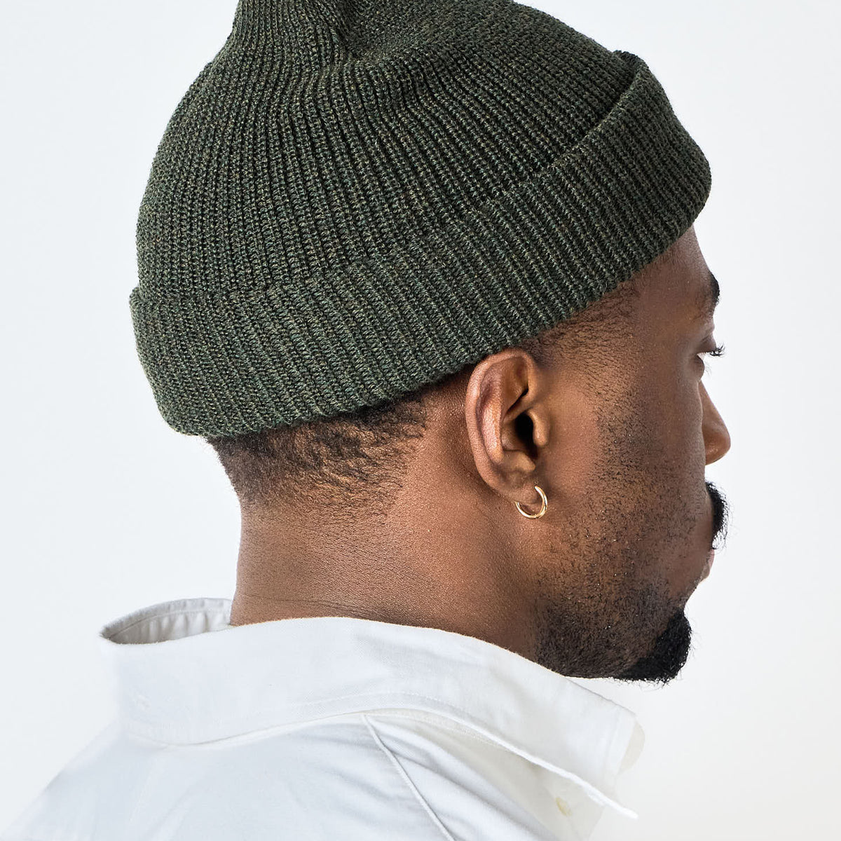 American Trench Merino Cardigan Stitch Beanie