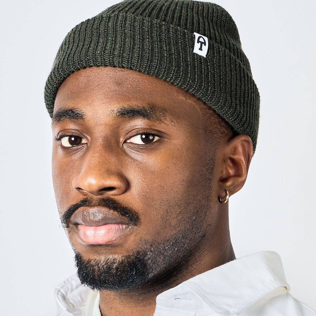 American Trench Merino Cardigan Stitch Beanie