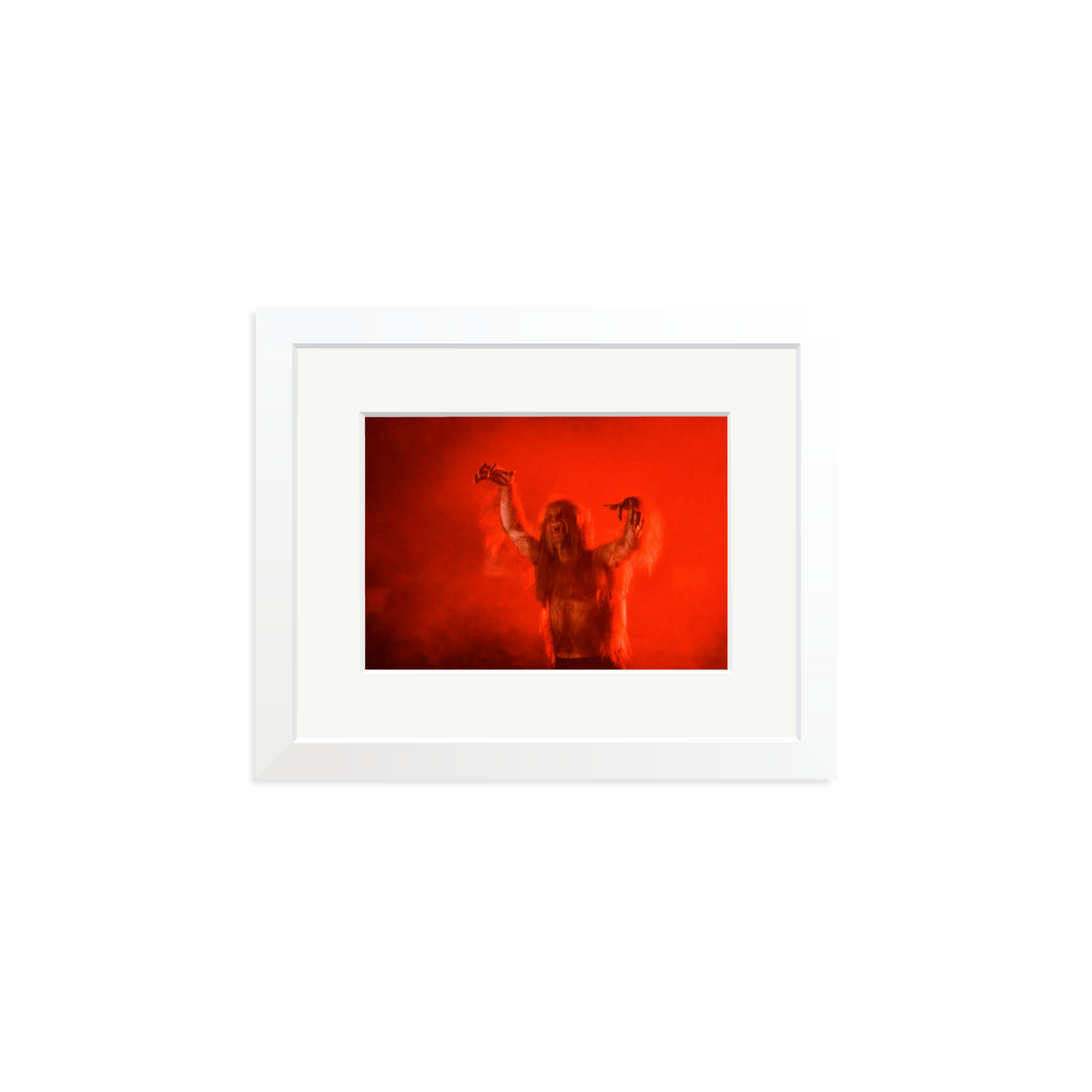 Ozzy Osbourne Bark at the Moon Framed Print White Small